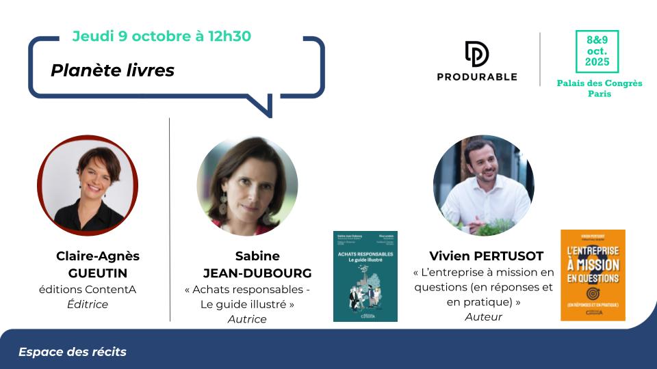 Planète livres éditions ContentA - PRODURABLE 2025
