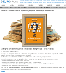 L'entreprise à mission en questions dans Eurotribune