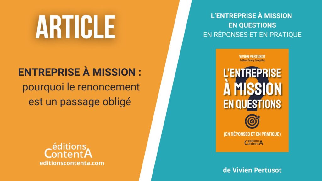 Entreprise à mission renoncement